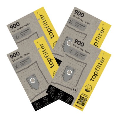 TOP FILTER Lot de 4 packs de 4 sacs aspirateur pour 64900 EIO et Chromex Premium ref 9994550