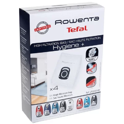 ROWENTA Lot de 4 sacs Hygi&egrave;ne + pour aspirateurs Silence Force 
