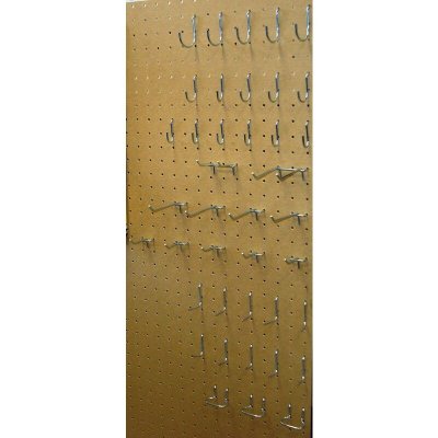 MOTTEZ Lot de 40 crochets universels pour panneau perfor&eacute; - B274B - 