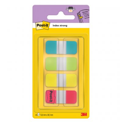 POST IT Lot de 40 marque-pages rigides - POST-IT - Assorti de couleurs