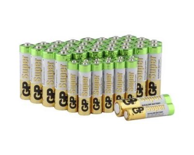 GP BATTERIES Lot de 44 piles (32x AA et 12x AAA alcalines) - GP Super
