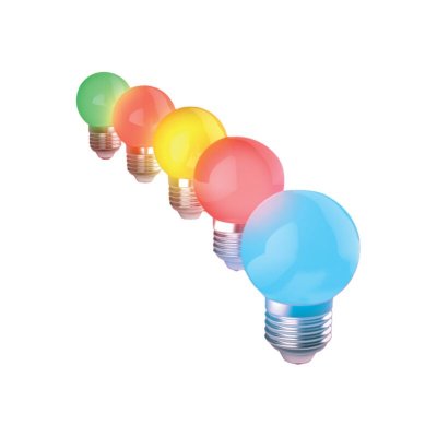 XANLITE Lot de 5 Ampoules LED, Culot E27, RVB, Sp&eacute;cial Ext&eacute;rieur