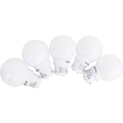 CENTRALE BRICO Lot de 5 ampoules led sph&eacute;rique B22, 30Lm = 4W, TIBELEC
