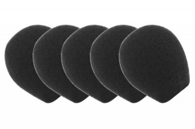 DACOMEX Lot de 5 bonnettes microphone  pour casque (noir) MRD-MT001