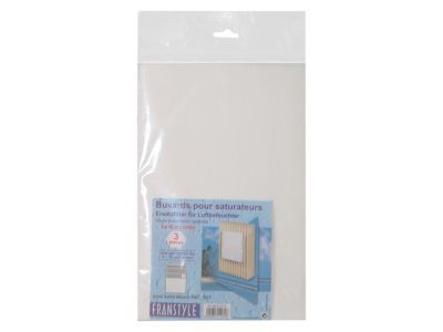  Lot de 5 buvards pour saturateur - 28.5 x 17 cm