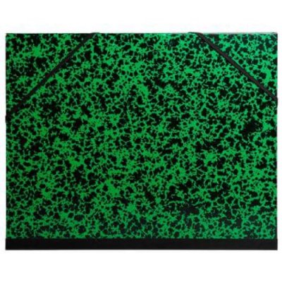 EXACOMPTA Lot de 5 Carton &agrave; dessin Annonay vert &agrave; &eacute;lastiques, 52x72 - Raisin
