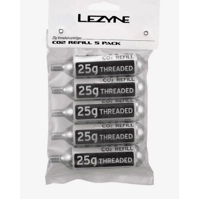 LEZYNE Lot de 5 Cartouches avec Filetage  Co2, 25 g
