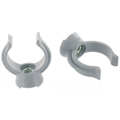 GIRPI Lot de 5 colliers lyres en pvc &agrave; embo&icirc;tage, femelle, D.40