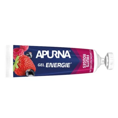 APURNA Lot de 5 gels &eacute;nerg&eacute;tique longue distance fruits rouges +2h d'efforts 