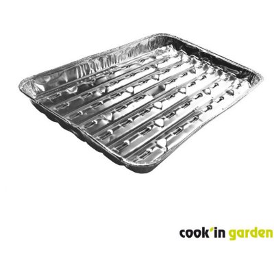 COOK IN GARDEN Lot de 5 grandes barquettes aluminium pour barbecue Cook'in Garden