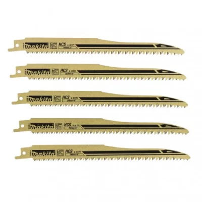 MAKITA Lot de 5 Lames de scie sabre Super Express  B-05153 pour bois