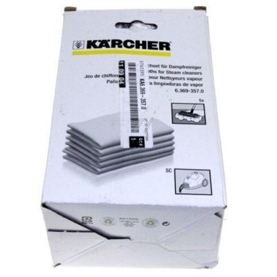 KARCHER Lot de 5 lingettes pour nettoyeur vapeur  - 5686324