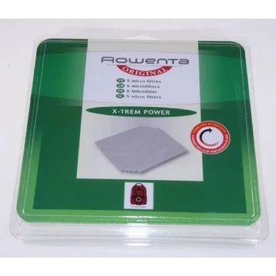 ROWENTA Lot de 5 microfiltres x-trem power RO4311 RO4313 RO4320 RO4323 RO4341 (ZR002501) Aspirateur 