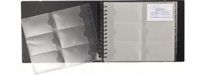 EXACOMPTA Lot de 5 Porte-cartes EXACARD, reliure spiral&eacute;e, 240 vues
