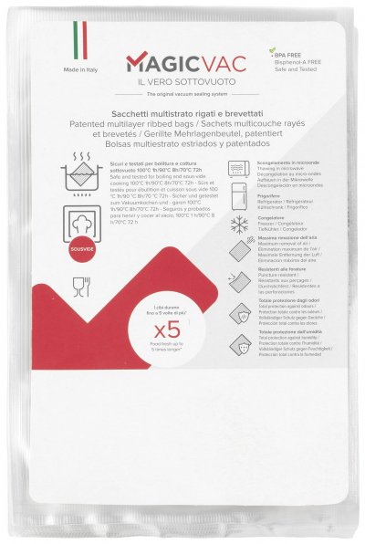 MAGIC VAC Lot de 50 Sacs pour machine mise sous vide 20 x 30 cm
