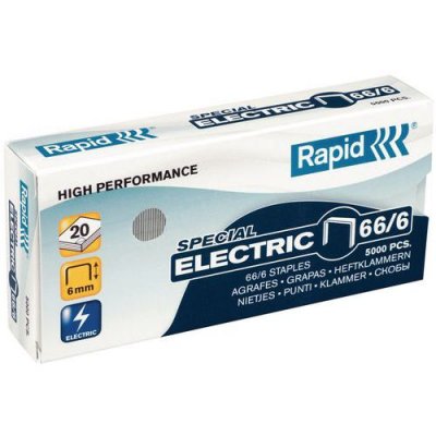 RAPID Lot De 5000 Agrafes 66/6 Pour Agrafeuses Electriques