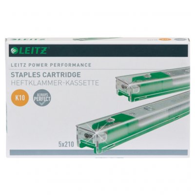 LEITZ Lot de 5x210 agrafes K10 -  - Vert