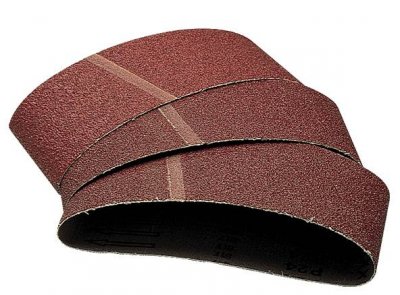 WOLFCRAFT Lot de 6 Bandes Abrasives, Grain 40, Dimensions 75 x 533 mm, pour Ponceuse &agrave; Bande  3101000