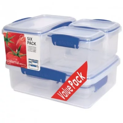 GENERIQUE Lot de 6 boites de conservation