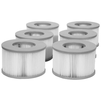 MSPA Lot de 6 cartouches filtrantes avec filet pour spa gonflable 