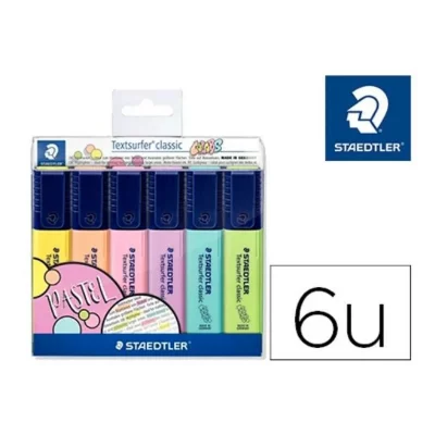 STAEDTLER LOT de 6 marqueurs fluo  Textsurfer