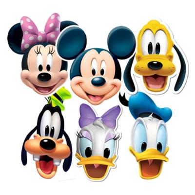 BEBEGAVROCHE Lot de 6 Masques Mickey et ses amis Disney 