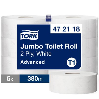TORK Lot de 6 rouleaux papier toilette Jumbo - qualit&eacute; sup&eacute;rieure - 472118