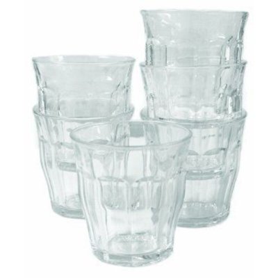 DURALEX Lot de 6 - Verre &agrave; eau 20 cl en verre tremp&eacute; r&eacute;sistant transparent