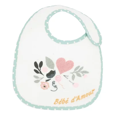 TROIS KILOS SEPT Lot De 7 Bavoirs Naissance - Baby Love Pastel - 