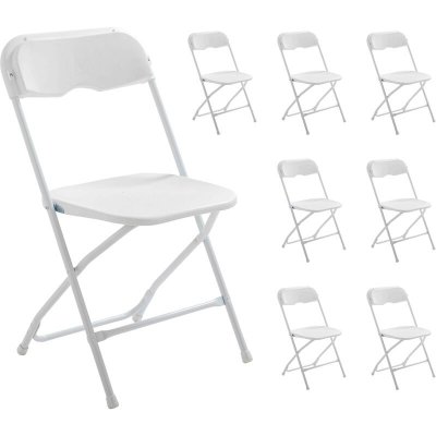 REKKEM Lot de 8 chaises pliantes de r&eacute;ception
