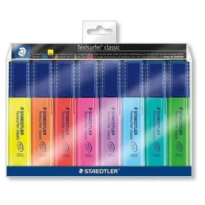 STAEDTLER LOT de 8 marqueurs fluo  Textsurfer