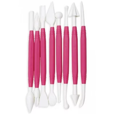 SCRAPCOOKING Lot de 8 outils p&acirc;te &agrave; sucre
