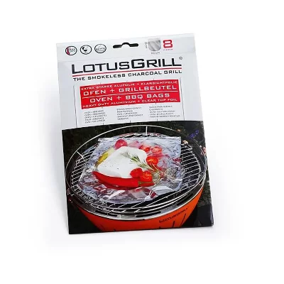 LOTUSGRILL Lot de 8 papillottes pour barbecue -  - gb-al-m