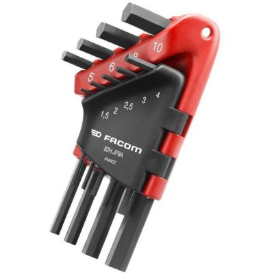 FACOM Lot de 9 cl&eacute;s m&acirc;les courtes en acier forg&eacute;  82H JP9APG