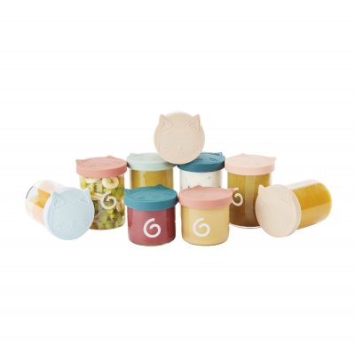 BABYMOOV Lot de 9 pots de conservation Isy Bowls (6 x 250ml + 3 x 120ml)