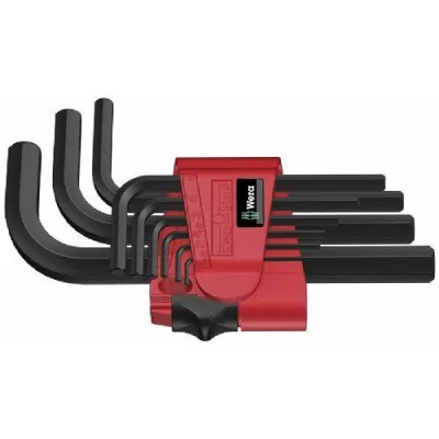 WERA Lot de cl&eacute;s m&acirc;les 6 pans int&eacute;rieurs  05021737001 9 pi&egrave;ces