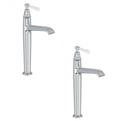 JACOB DELAFON Lot de deux mitigeurs lavabo haut Cl&eacute;o 1889 Chrome - 