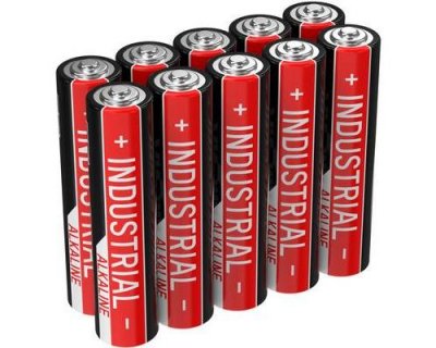  Lot de piles alcalines Industrial Micro aaa 1,5V (10 pi&egrave;ces) - Ansmann