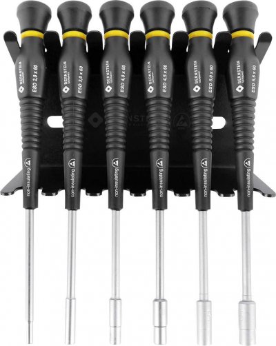 BERNSTEIN TOOLS FOR ELECTRONICS Lot de tournevis 6 pi&egrave;ces 6 pans ext&eacute;rieurs Bernstein 6-610 1 pc(s)