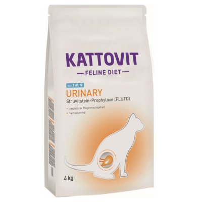 KATTOVIT Lot  pour chat - Urinary, thon (2 x 4kg)
