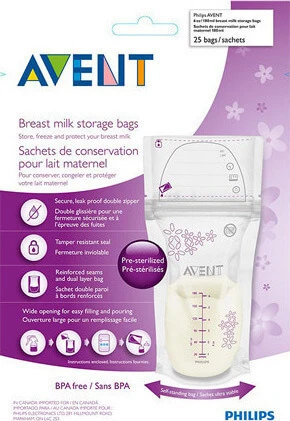 PHILIPS AVENT Lot x25 Sachets conservation Lait Maternel
