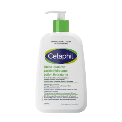 CETAPHIL Lotion Hydratante 237ml Peaux sensibles s&egrave;ches &agrave; normales 