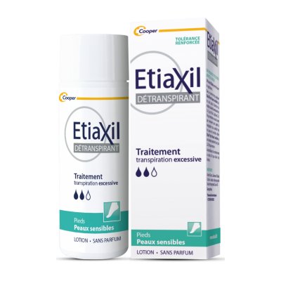 ETIAXIL Lotion Pieds 100ml Detranspirant Peaux Sensibles 