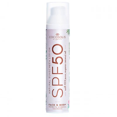 COCOSOLIS Lotion solaire natural face & body  spf 50 (100 ml)