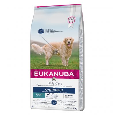 EUKANUBA Lots &eacute;conomiques  Daily Care - Overweight Adult (2 x 12 kg)