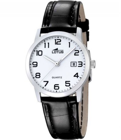 LOTUS  - 18240/1 - Montre Femme - Quartz - Analogique - Bracelet Cuir Noir