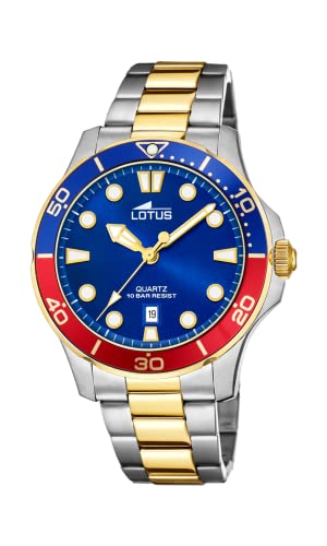 LOTUS  Hommes Analogique Quartz Montre avec Bracelet en Acier Inoxydable 18760/4