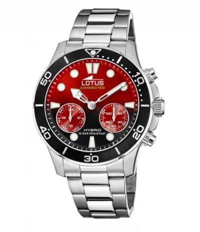  Lotus Hybrid 18800/7 - Homme - Hybride - Quartz - Stainless steel - Verre min&eacute;ral