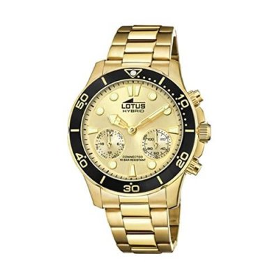 LOTUS  Hybrid 18802/1 - Homme - Hybride - Quartz - 316L surgical steel - Verre min&eacute;ral