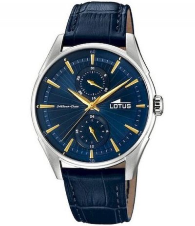 LOTUS  Watches Homme Multi-Cadrans Quartz Montre avec Bracelet en Cuir 18523/3